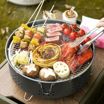 Terra Élégance – White Portable Stainless Steel Grill